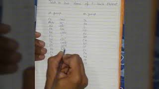 trick to learn f block element