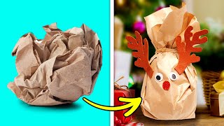 DIY Gift Wrapping Hacks & Low-Cost Ideas. Wrap & Recycle Old Stuff