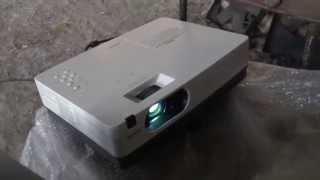Sanyo PLC XE34 LCD projector. Day view.