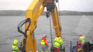 Multicat "Challenger of Leith" recovering a Cone Penetration Testing rig.