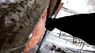 ДИКИЙ ПОБЕГ ОТ ОХРАНЫ!!! ОХРАННИК ХОТЕЛ СКИНУТЬ СО СТРОЙКИ!!!
