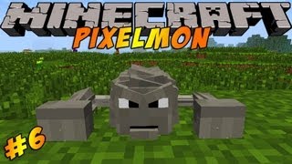 Minecraft Pokemon Mod!! Pixelmon Ep #6 - Geodude Gym !