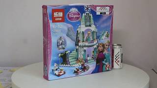 Mở hộp Lepin 25005 Lego Disney Princess 41062 Elsa's Sparkling Ice Castle giá rẻ