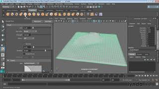 #54 Курс Maya 2017 Essential Training. Скульртинг основного пейзажа
