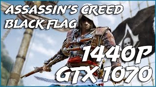 Assassin's Creed IV Black Flag GTX 1070 1440p Ultra Settings Benchmark frame rate test.