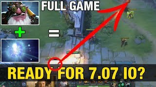 Patch 7.07 - IO  LVL 20 TALENT TREE + WAGA SNIPER = OP ATK RANGE - FULL GAME  - Dota 2