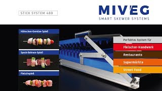 Noch mehr Schaschlik Spieße herstellen mit dem Stick System 480 von MIVEG