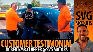 Mr. Clapper satisfied with his Ford Escape purchase - Customer Testimonial - SVG Motors