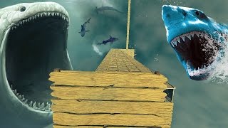ПРЫГНУЛ В ПАСТЬ К АКУЛЕ! ОГРОМНАЯ ВЫШКА ДЛЯ ПРЫЖКОВ В ВОДУ! RAFT