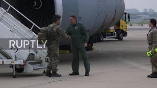 UK: Final evacuation flight from Afghanistan lands at RAF base in England