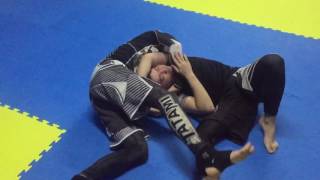 Японский галстук + kneebar, разбор техники