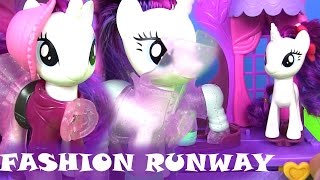 Май Литл Пони Мультик MLP Rarity Fashion Runway Видео для Детей. Игрушки для Девочек
