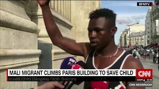 Malian migrant in France saves young child dangling from a balcony