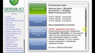 Участие в аукционе сбербанк-аст
