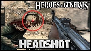 HEROES & GENERALS | HEADSHOTS STG-44 - SÓ NA CABECINHA