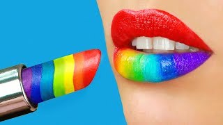 8 DIY Weird Makeup Ideas / Candy Makeup Tutorial