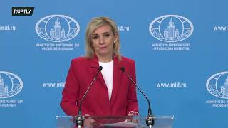 LIVE: MFA spokesperson Maria Zakharova holds weekly briefing