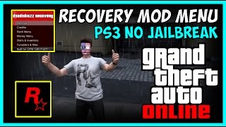 GTA 5 ONLINE - D3AD3DITZZ RECOVERY MOD MENU PS3  NO JAILBREAK !!! + DOWNLOAD !!! [OFW]