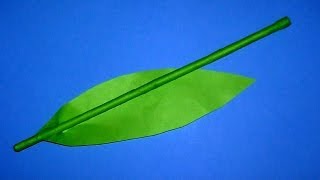Модульное оригами стебелек для цветка (тюльпана, ромашки и т.д.)