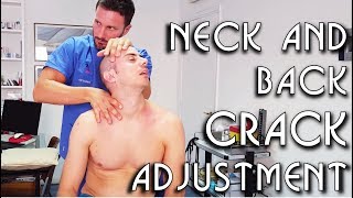 ? Osteopathic Adjustment: Neck Back Legs Feet Arms and Mouth Cracking - ASMR video