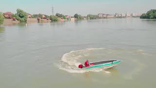 Алюминиевая лодка NewStyle 410 + Hidea HD18FHS тест на воде.