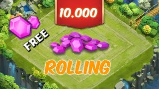 Castle Clash/Битва Замков, Rolling 10000 gems накопленные самоцветы №2