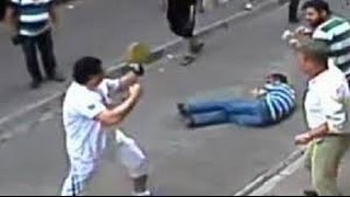 İrlandalı turist ağırsiklet boksör tüm esnafı dövdü   kavga hatalı sollamadan :)