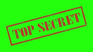 Top Secret Rubber Stamp   Free Green Screen Animation