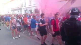 Navijači Rangers Glasgow v Mariboru