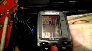 Настройки эхолота lowrance x4 pro.
