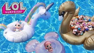 LOL Surprise Summer Pool Party | L.O.L. Surprise Mini Floaties Fun Series 1 + 2 + 3