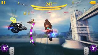 Asphalt 8, FAQ-ты, сколько добавляют трюки на мотоцикле?