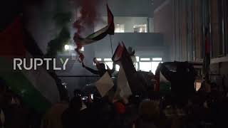 UK: Palestine solidarity rally held during Israeli ambassador’s visit to Cambridge Union