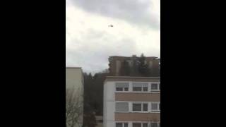 Pforzheim/Haidach Polizei Hubschrauber 04.02.2016