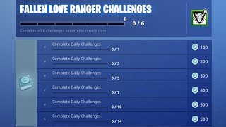 *NEW* DARK LOVE RANGER Skin in Fortnite! - "Dark Cupid" Challenges (FREE Dark Love Ranger Skin)