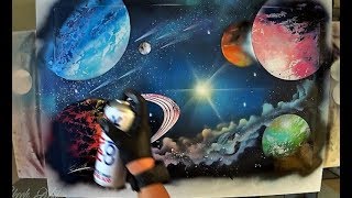 Eternal Galaxy - SPRAY PAINT ART by Skech