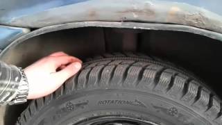Renault Logan-Переобувка летних колес на зимние.Об