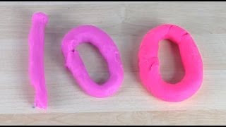 Научиться считать от 10 до 100 с Play Doh цифры  Счет от десяти до ста