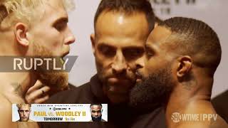 USA: Paul and Woodley weigh in ahead of Tampa boxing rematch