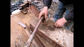 Ручной пресс для изготовления кованного элемента "Бублик".Forging elements with their own hands.