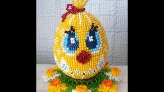Пасхальные яйца из бисера