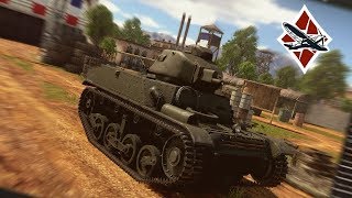 WarThunder танковый бой на AMC34 YR