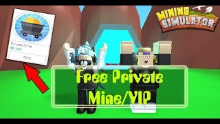 [Roblox|Mining Simulator]Free Private Mine/VIP *(Working JUNE 2018)* - *(PATCHED)*