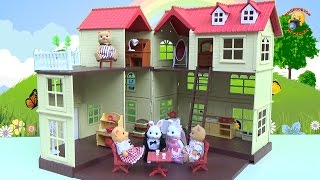 Трехэтажный домик Happy Family (аналог Sylvanian Families) обзор игрушек для девочек