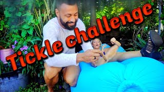 Tickle challenge on a hot air balloon!!