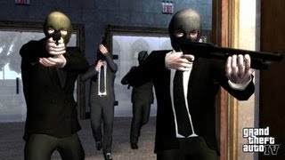 GTA IV Heist - Bank Robbery (Mission: Three Leaf Clover) [HD]