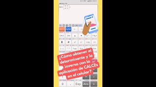 ????+ Determinante e Inversa de una matriz con la aplicación de CACES | #shorts