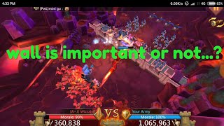 WALL IS IMPORTANT OR NOT...? Lords mobile