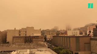 Le ciel de San Francisco est devenu orange à cause des incendies qui ravagent la Californie