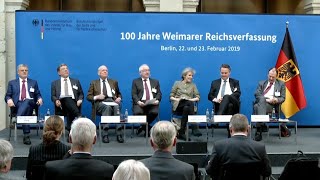 Wissenschaftliches Symposium „100 Jahre Weimarer Reichsverfassung“